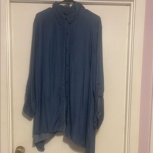 Zac & Rachel Denim Asymmetrical Shirt